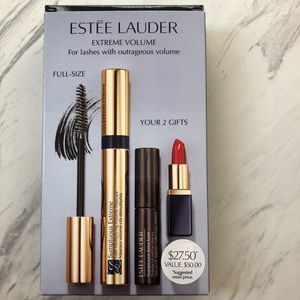 Estee Lauder Volume Mascara & Lipstick set